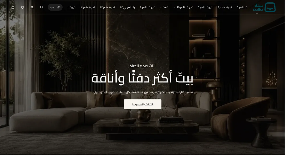الصفحة الرئيسية لثيم أُنس ستوديو على الكمبيوتر